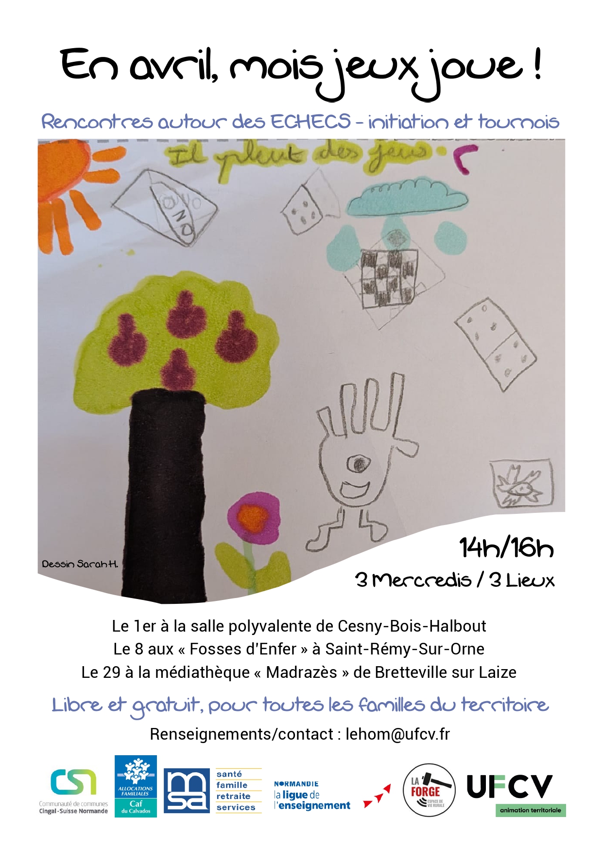 Tournoi d’échecs « En avril, mois jeux joue ! »