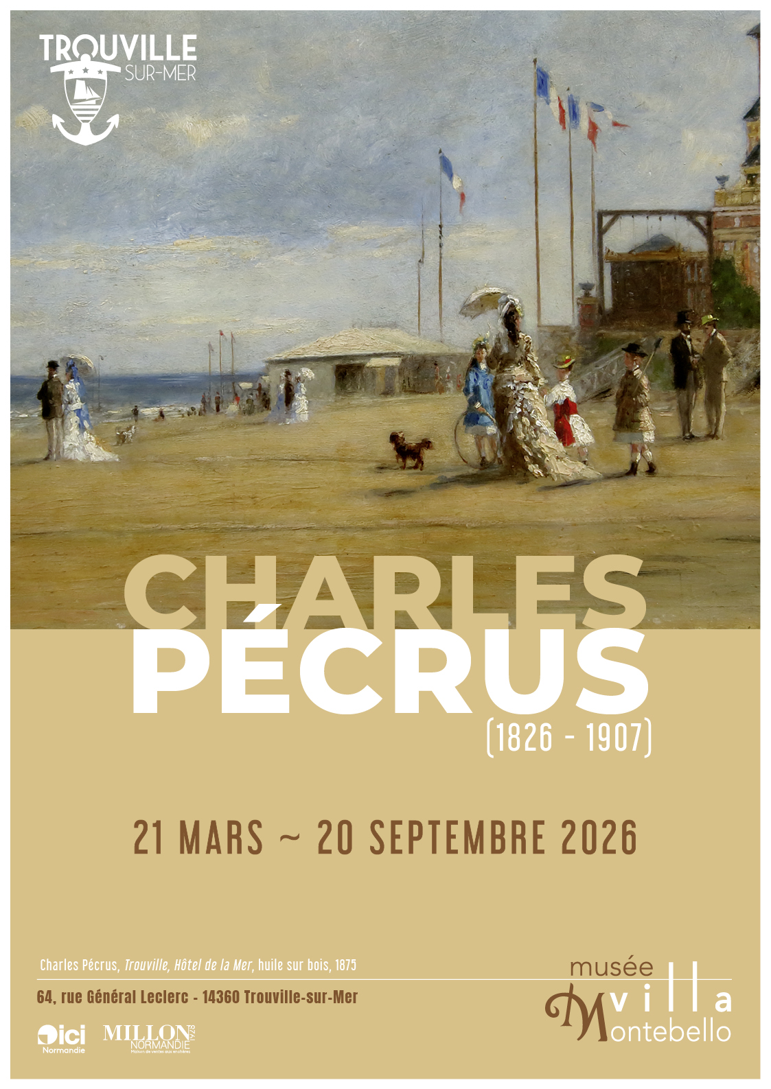 Exposition au Musée Villa Montebello – Charles Pécrus (1826 - 1907)