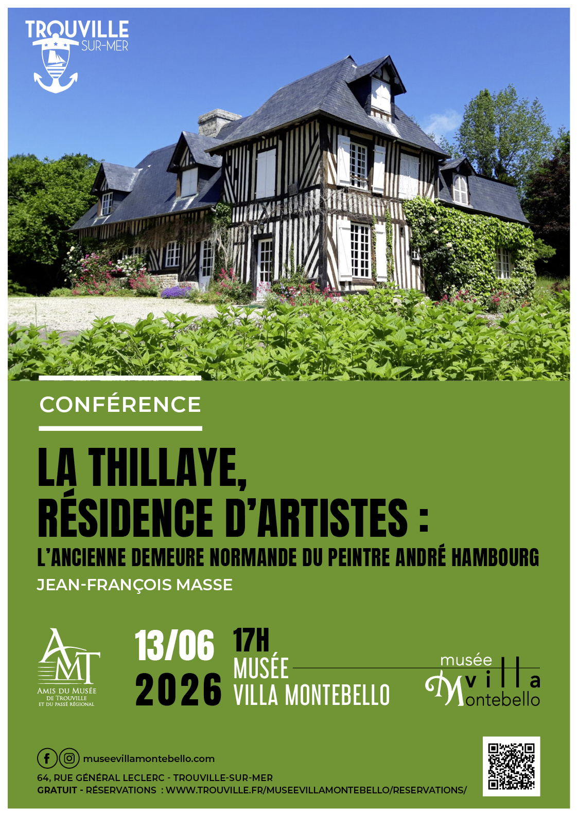 Rendez-vous des Amis du Musée : « La Thillaye, résidence d’artistes : l’ancienne demeure normande du peintre André Hambourg »