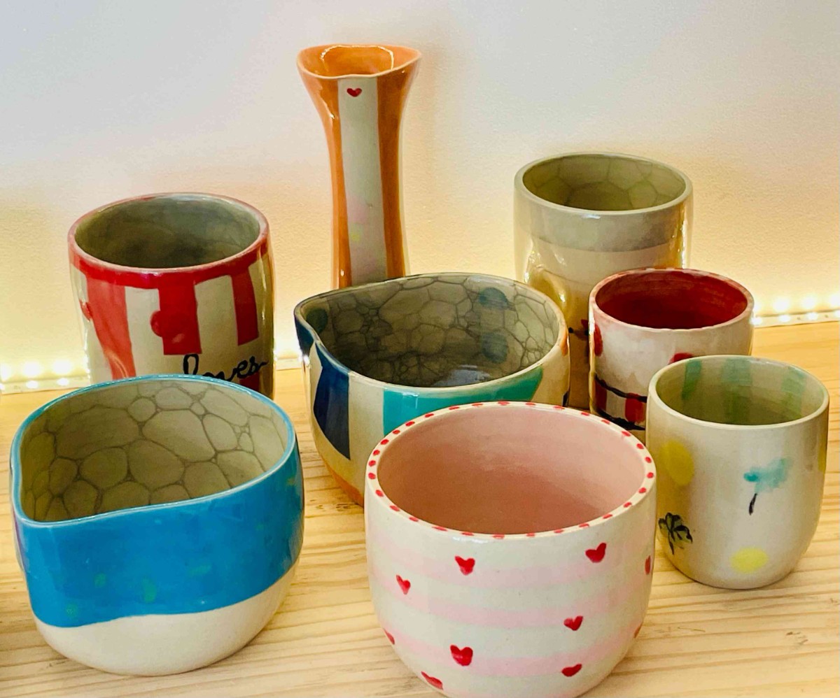 Ateliers peinture sur céramique avec MaNat poterie