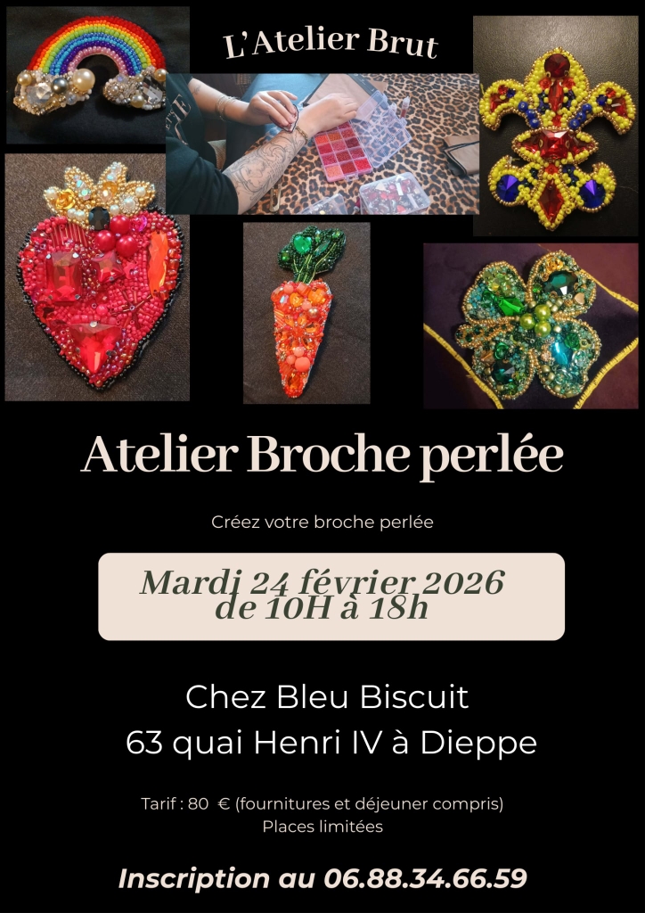 [Atelier] Broche perlée