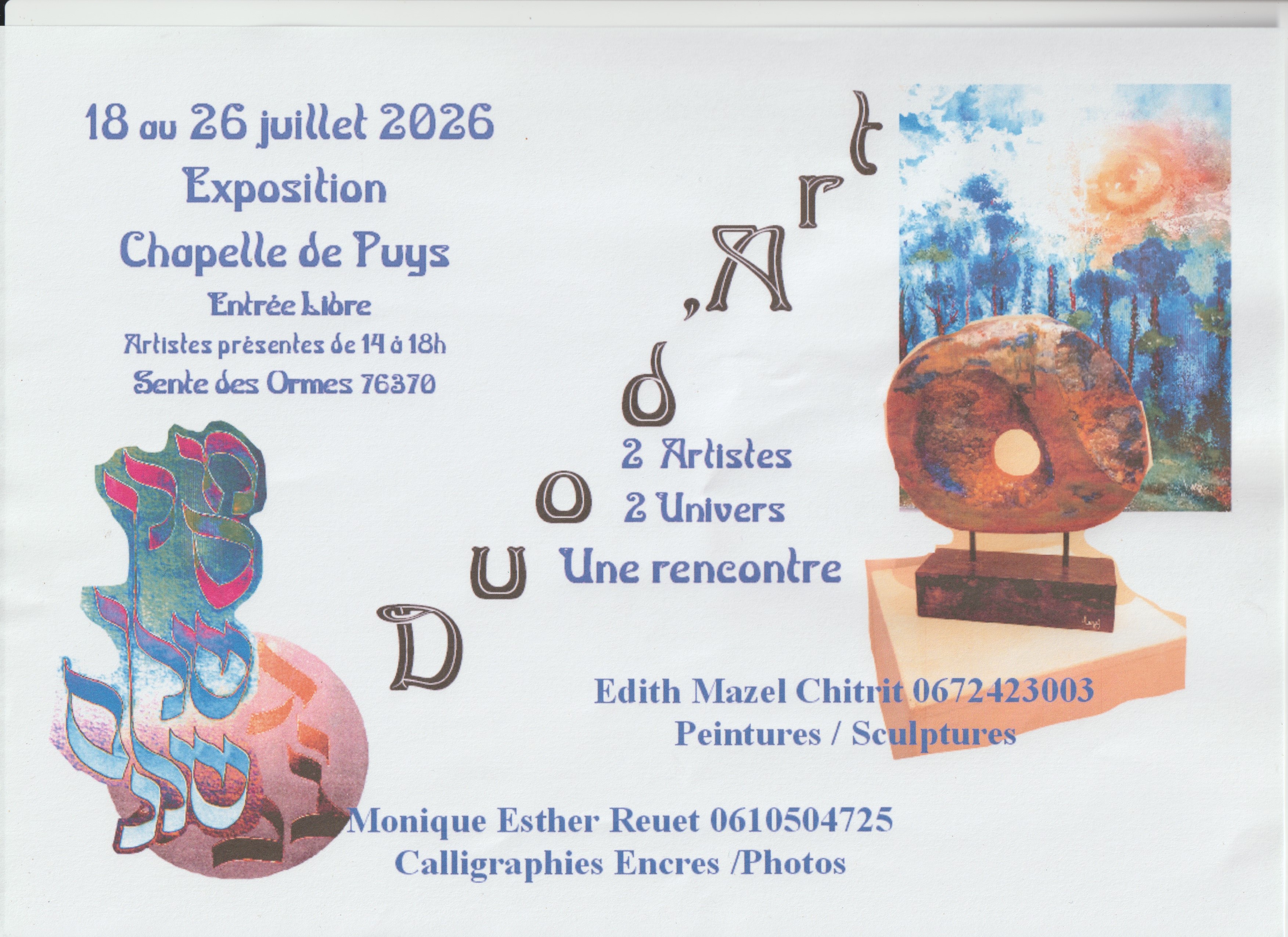 [Exposition peinture et sculpture] Duo d'art