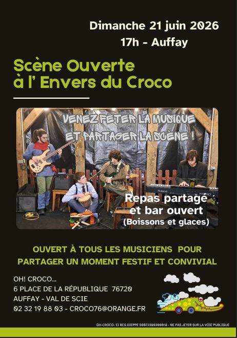 Scène ouverte à l'Envers du Croco
