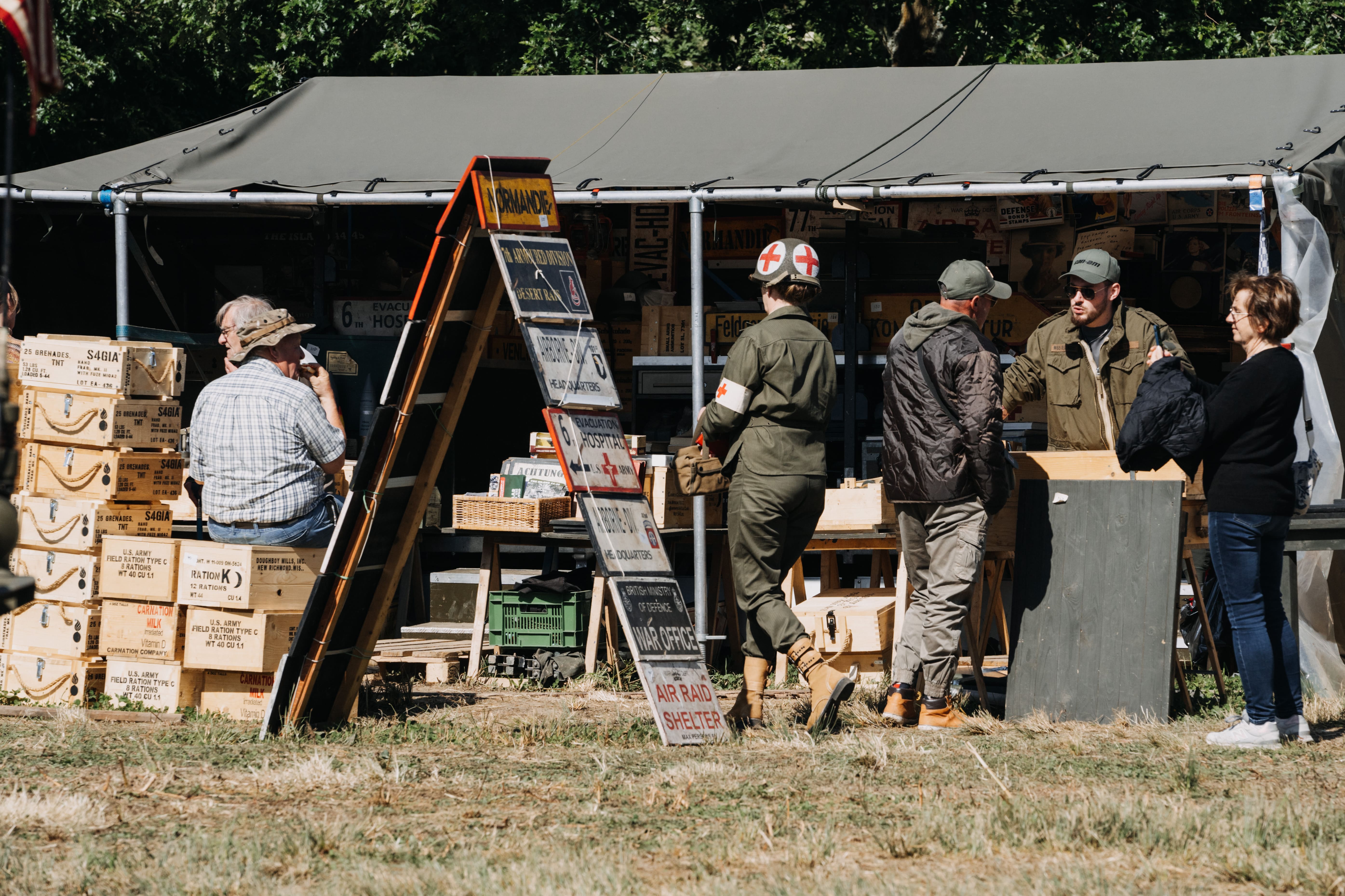 Village d’exposants des Overlord Historical Days