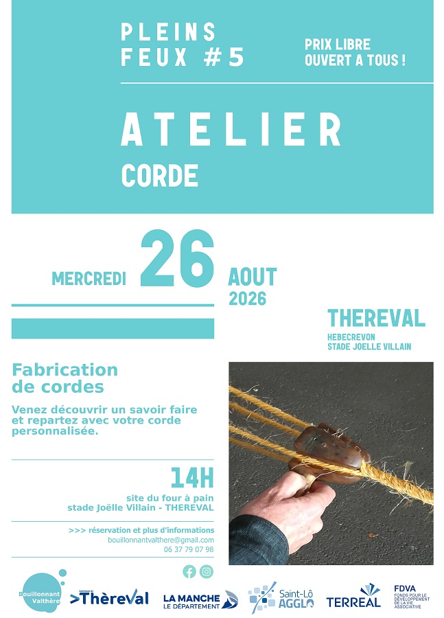 5e Festival Pleins Feux > atelier corde