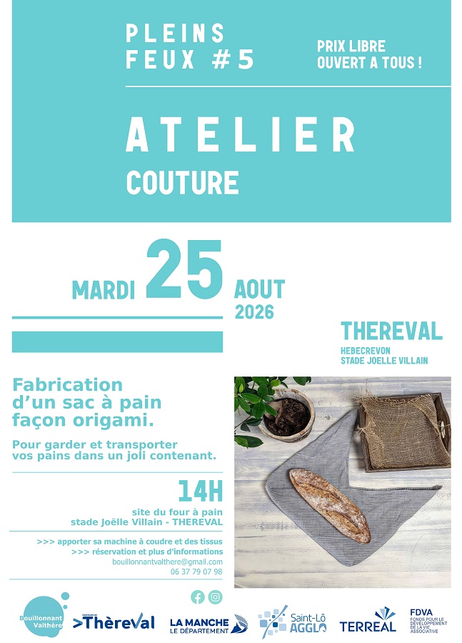 5e Festival Pleins Feux > atelier couture