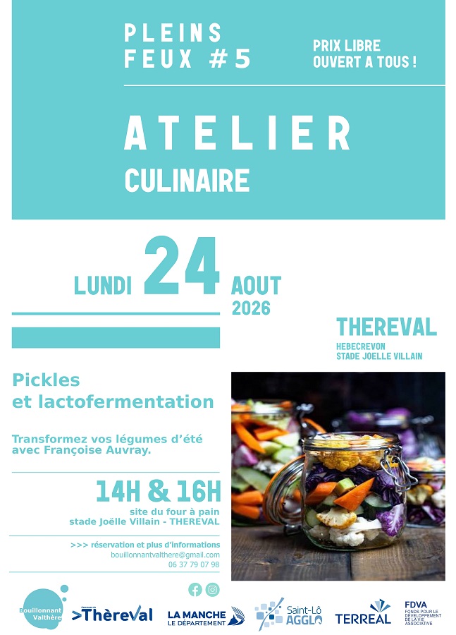 5e Festival Pleins Feux > atelier culinaire