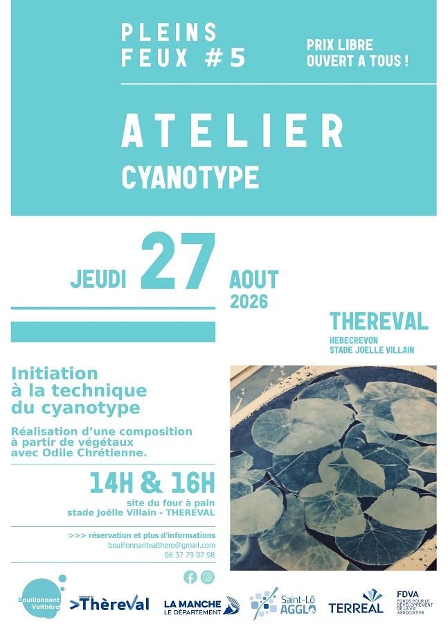 5e Festival Pleins Feux > atelier cyanotype