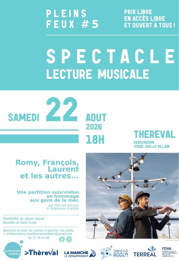 5e Festival Pleins Feux > Spectacle lecture musicale