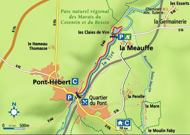 Parcours Carpe de Nuit sur la Vire