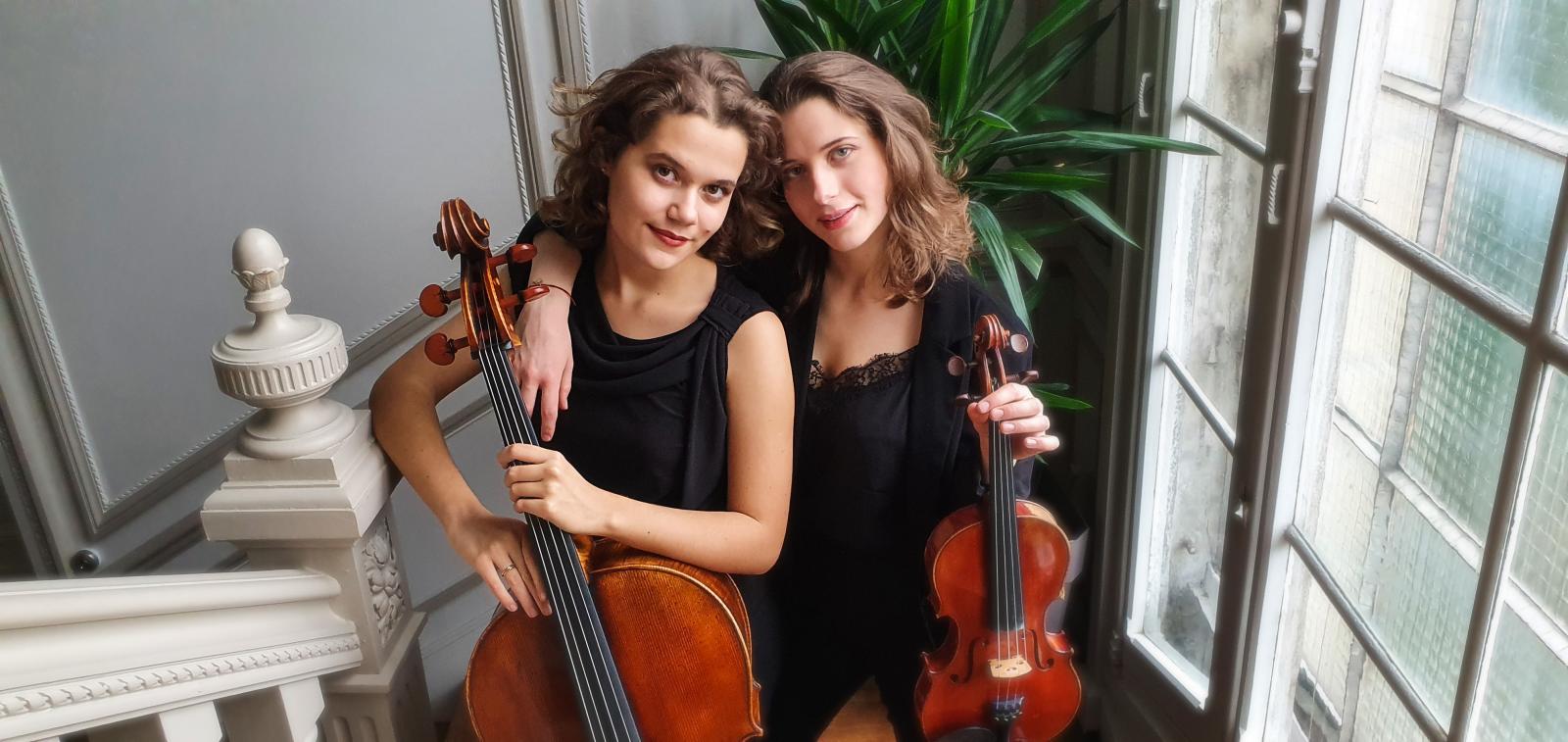 Concert de violon et violoncelle par Camille et Adèle Théveneau — visuel événement