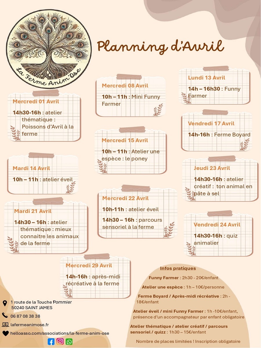 Ateliers pédagogiques à la ferme