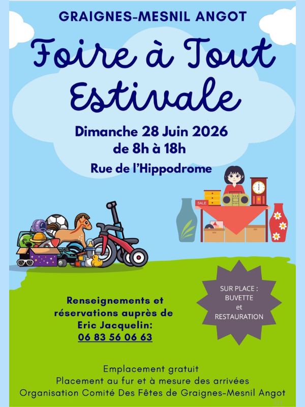 Foire à tout estivale — visuel événement