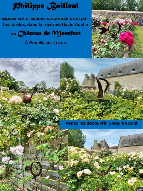 Ambiance et Atelier expose dans la roseraie David Austin