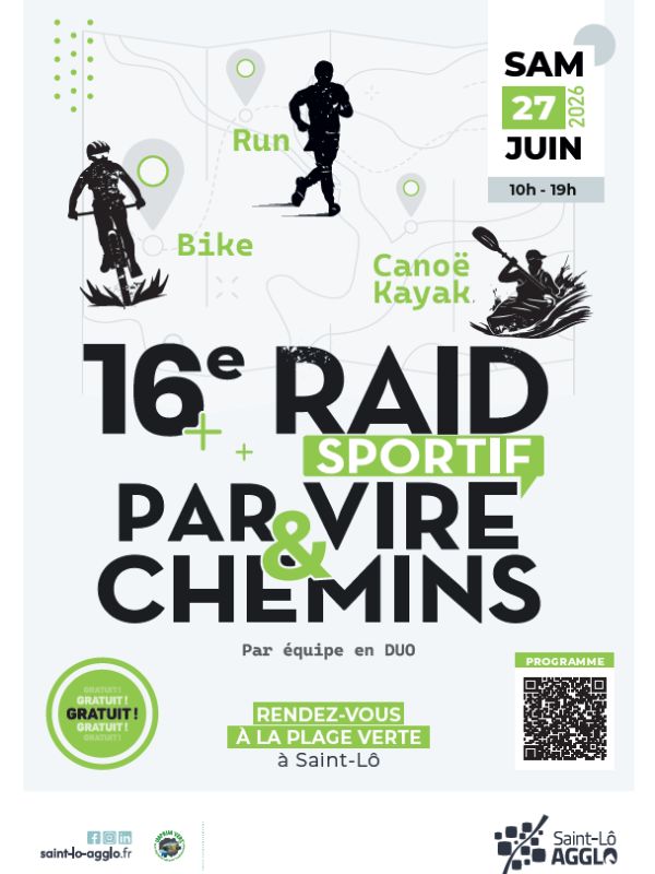 Raid sportif "Par Vire et Chemins" — visuel événement