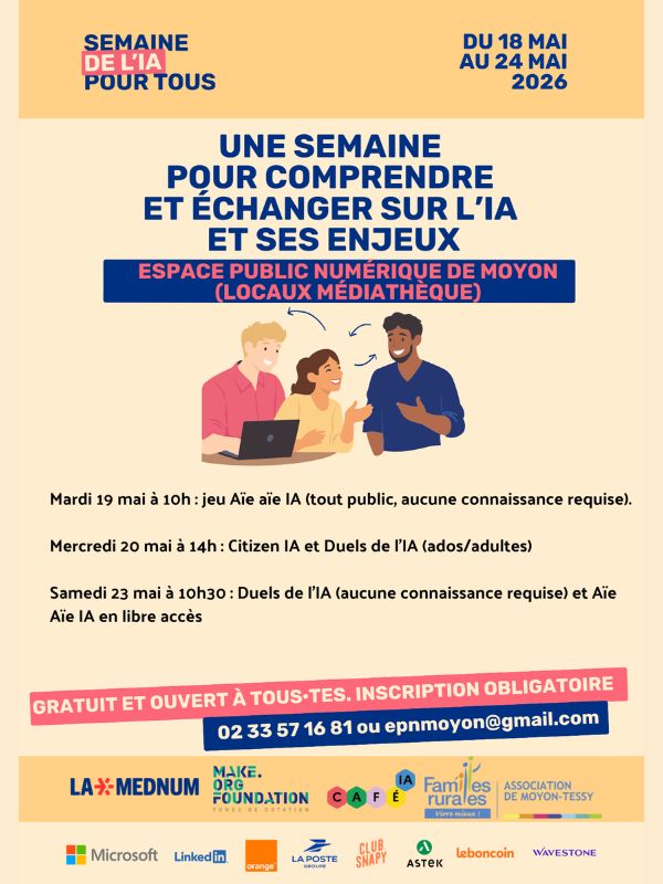 Semaine de l'IA pour tous — visuel événement