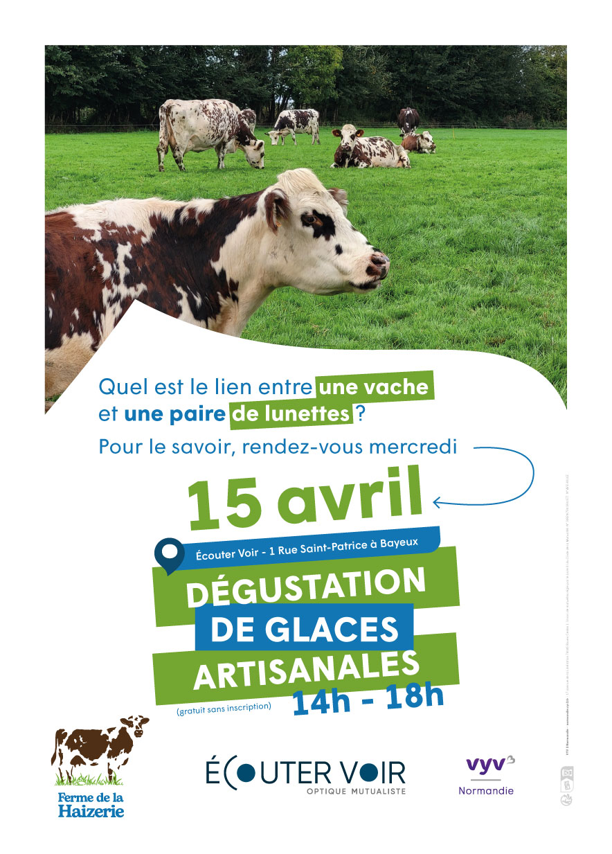 Dégustation de glaces artisanales chez Ecouter Voir Bayeux — visuel événement