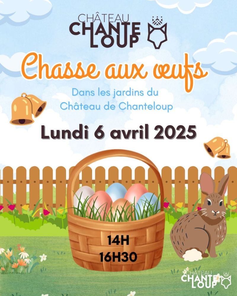 Chasse aux oeufs dans le jardin