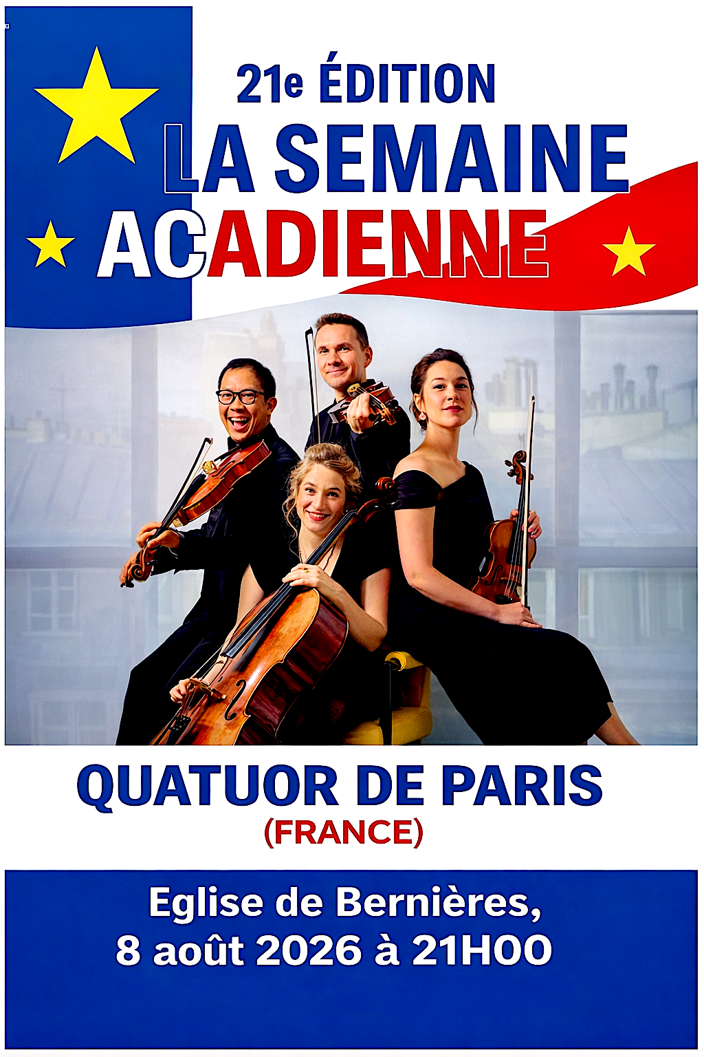 Festival La Semaine Acadienne : Concert du "Quatuor de Paris"