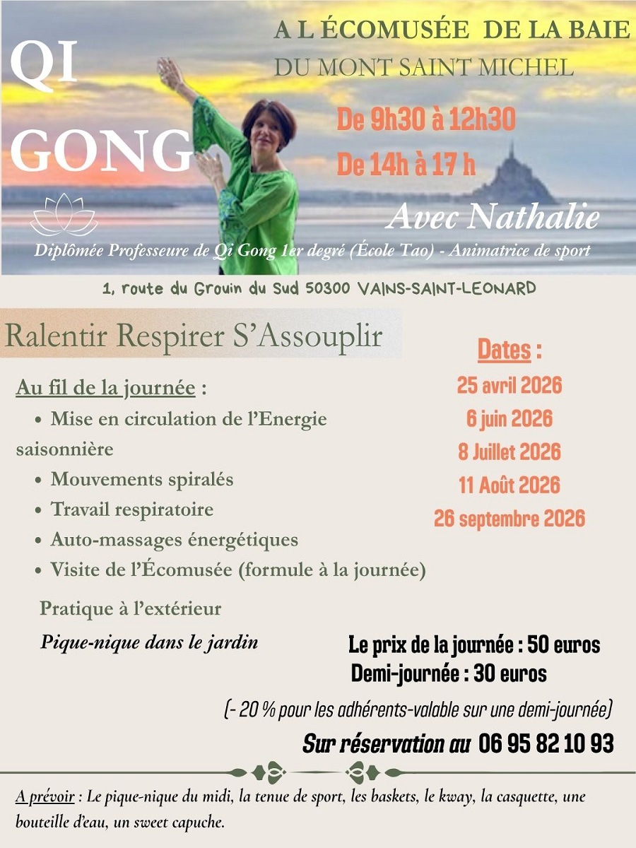 Qi Gong à l'écomusée de la baie du Mont Saint-Michel — visuel événement