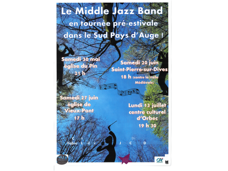 Concert du Middle Jazz Band à l'église du Pin
