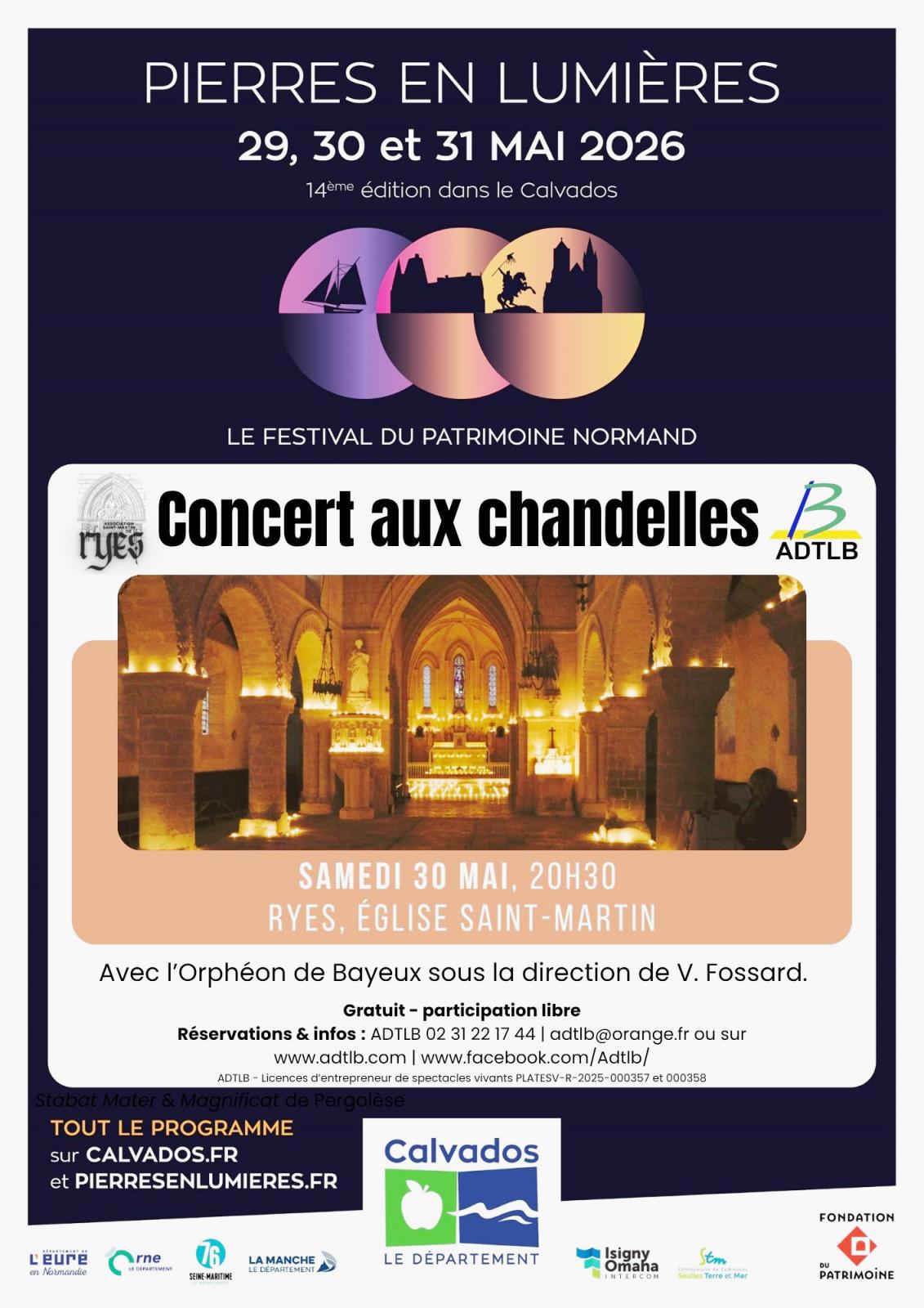Concert aux chandelles par l'Orphéon de Bayeux