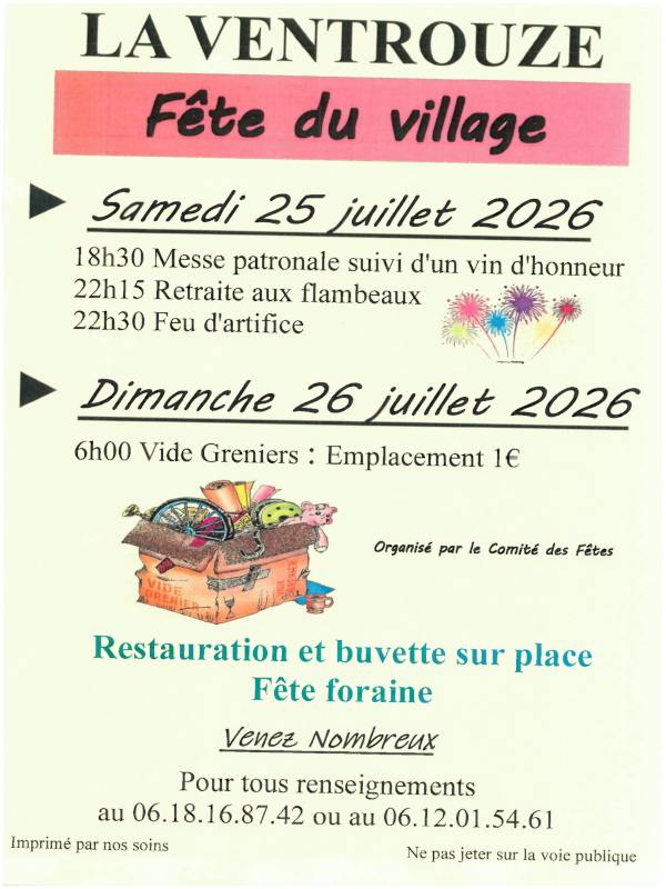 La Ventrouze : Fête du Village
