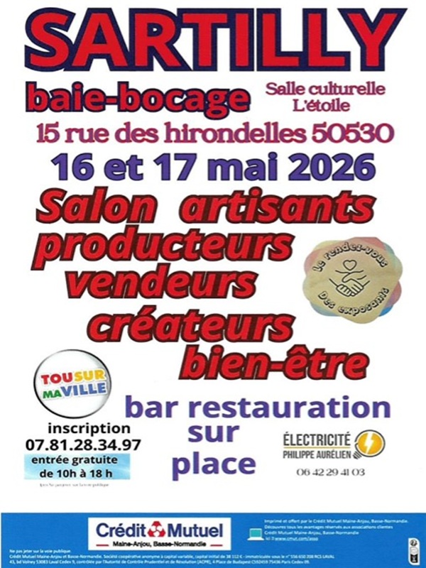 Affiche de Salon artisants producteurs vendeurs créateurs bien-être