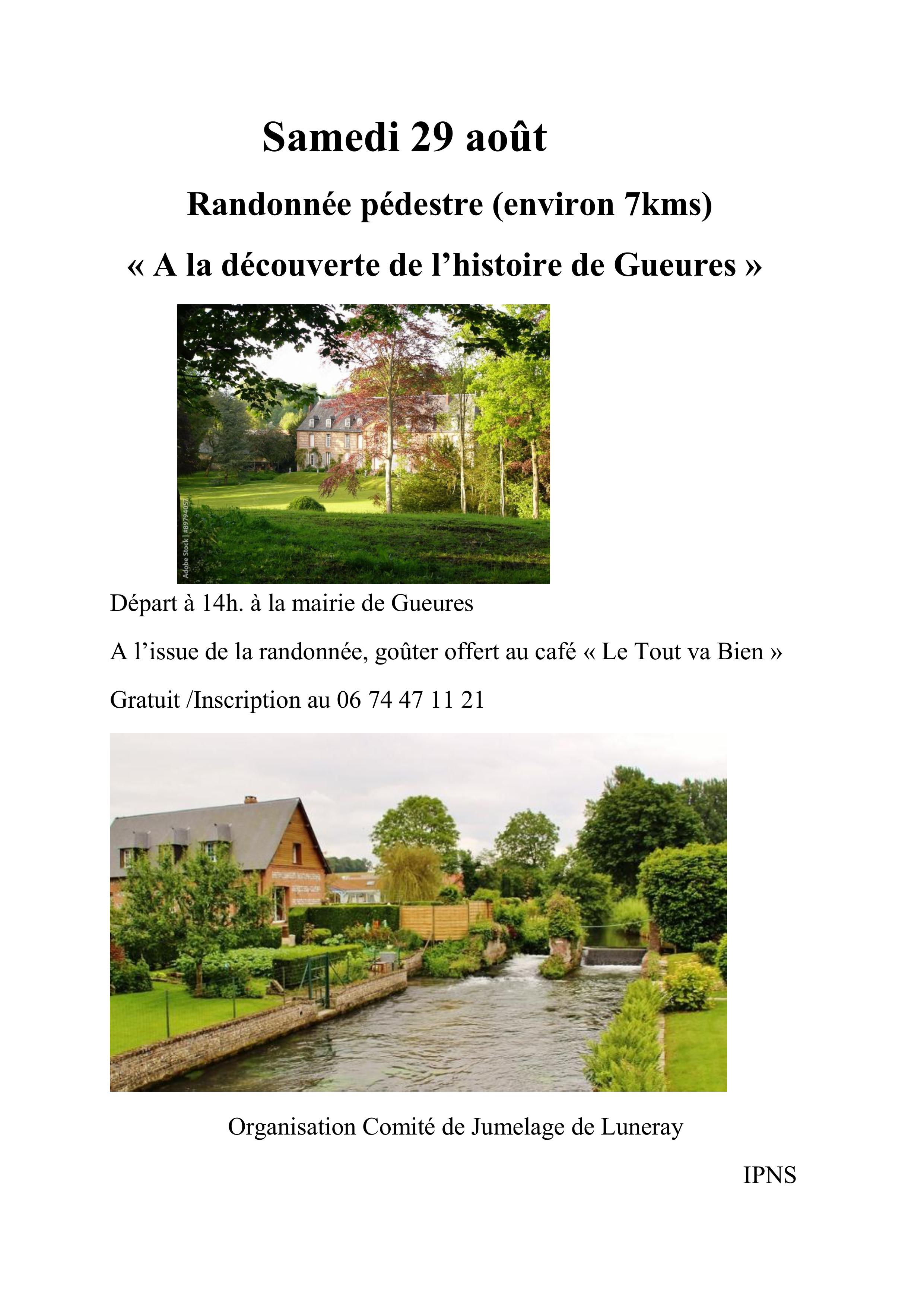 Randonnée pédestre "À la découverte de Gueures"