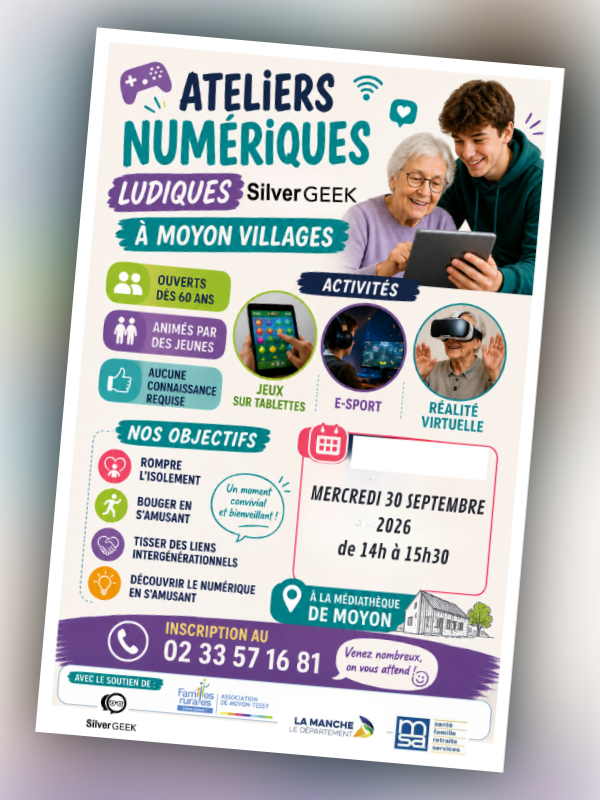 Atelier numérique ludique senior "Silvergeek"