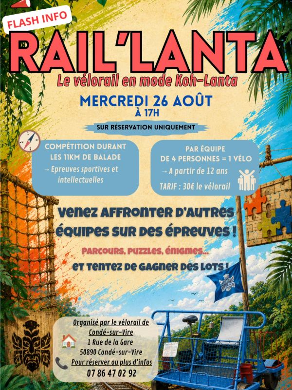 Rail'Lanta au Vélorail