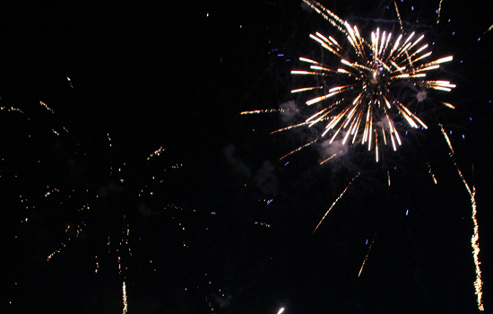 Fête nationale et feu d'artifice à Harfleur