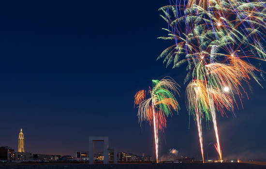 Fête nationale et feu d'artifice au Havre