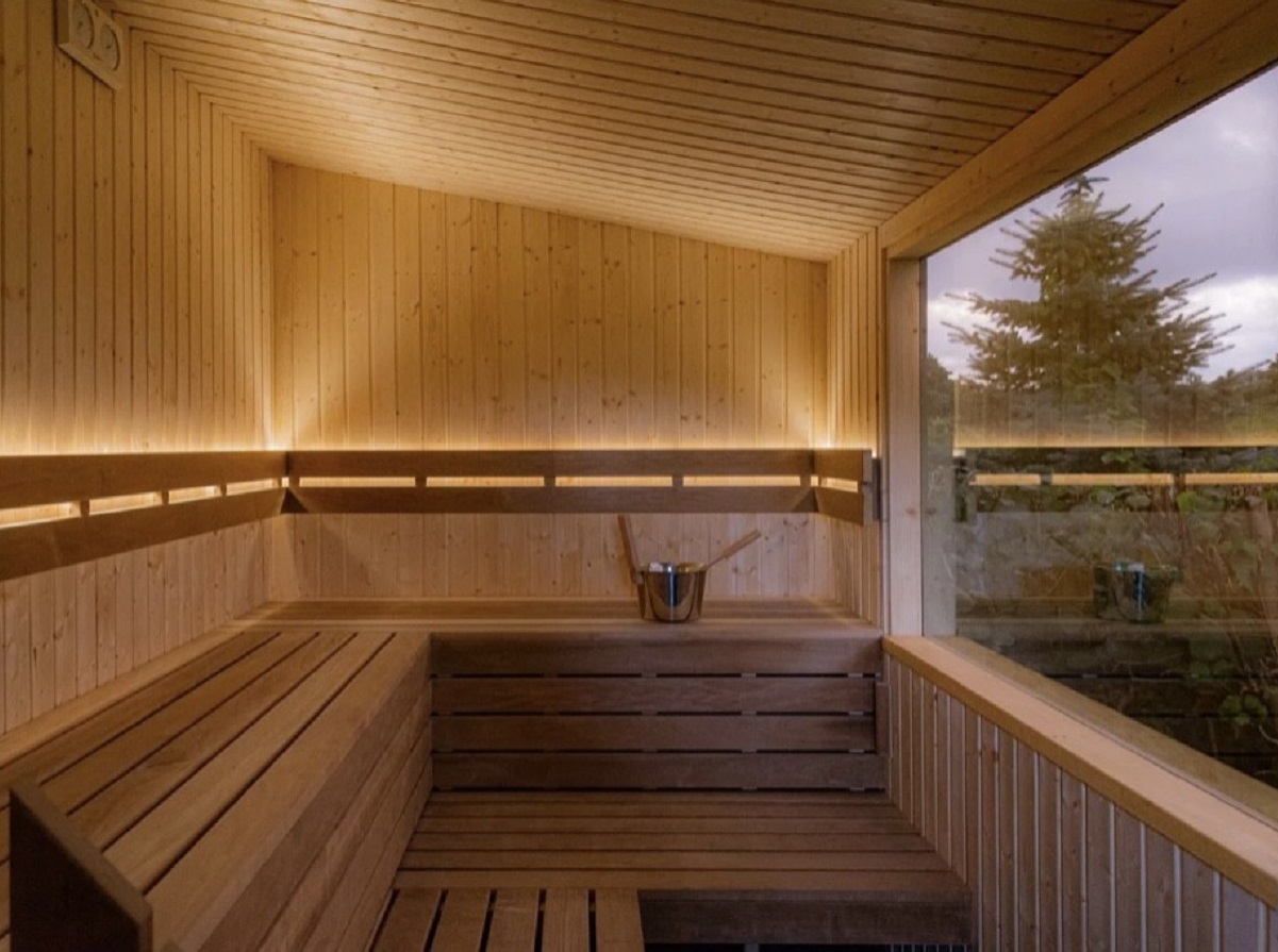 Sauna mobile face à la Manche à Bernières-sur-Mer