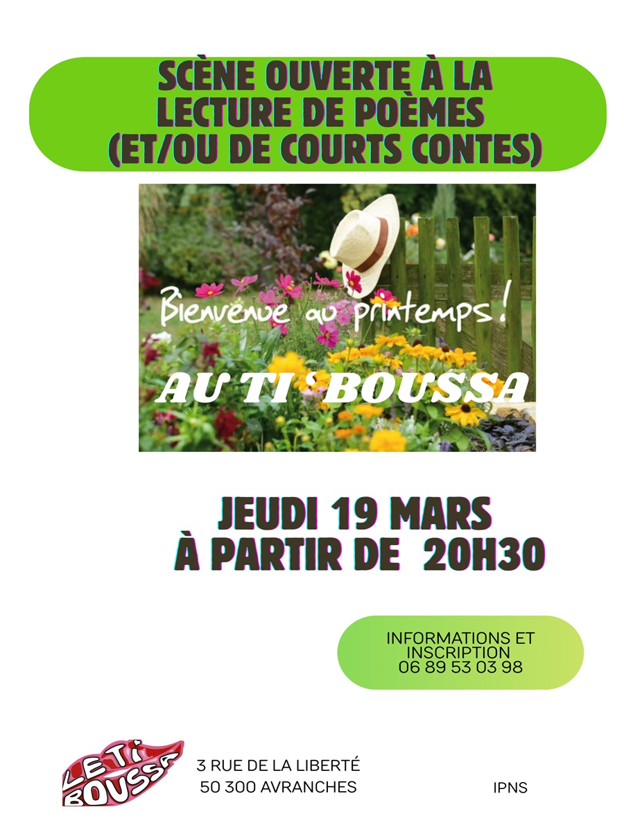 Scène ouverte "Bienvenue au printemps !"