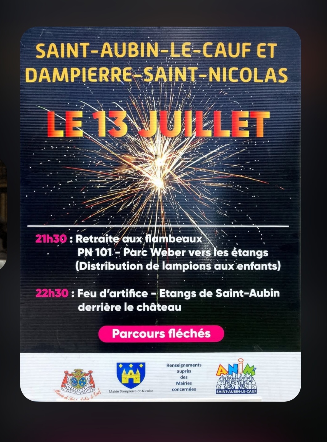 Retraite aux flambeaux - Saint-Aubin-le-Cauf