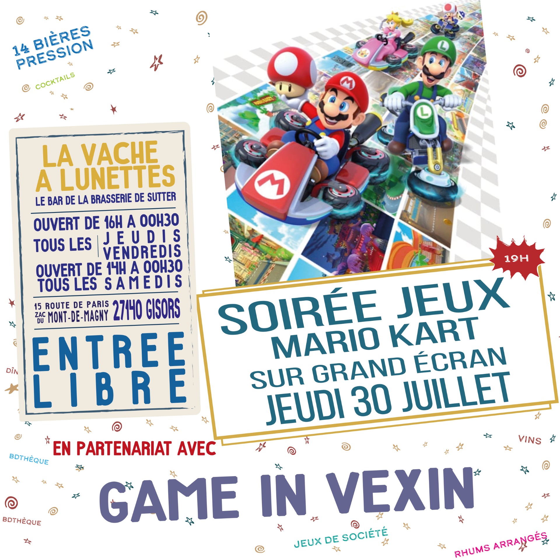Soirée jeux Mario Kart