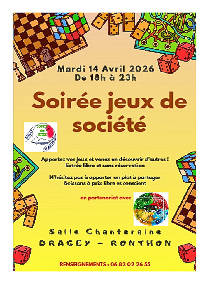 Soirée jeux de société