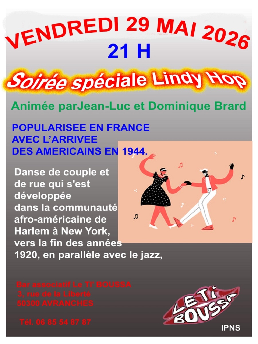 Soirée danse Lindy Hop au Ti'Boussa