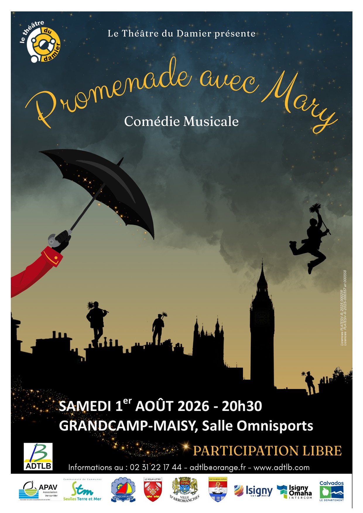 Comédie musicale "Promenade avec Mary" par la Troupe "Le Théatre du Damier"