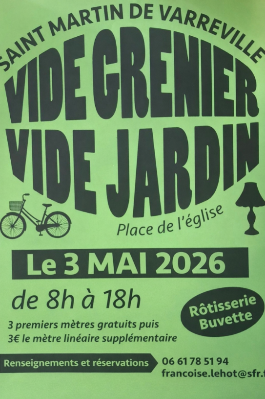 Vide-greniers et vide-jardins — visuel événement