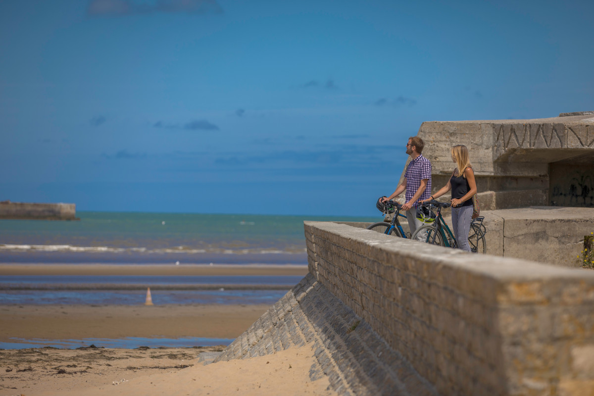 La Vélomaritime  : d'Arromanches à Courseulles-sur-Mer, Arromanches-les-Bains