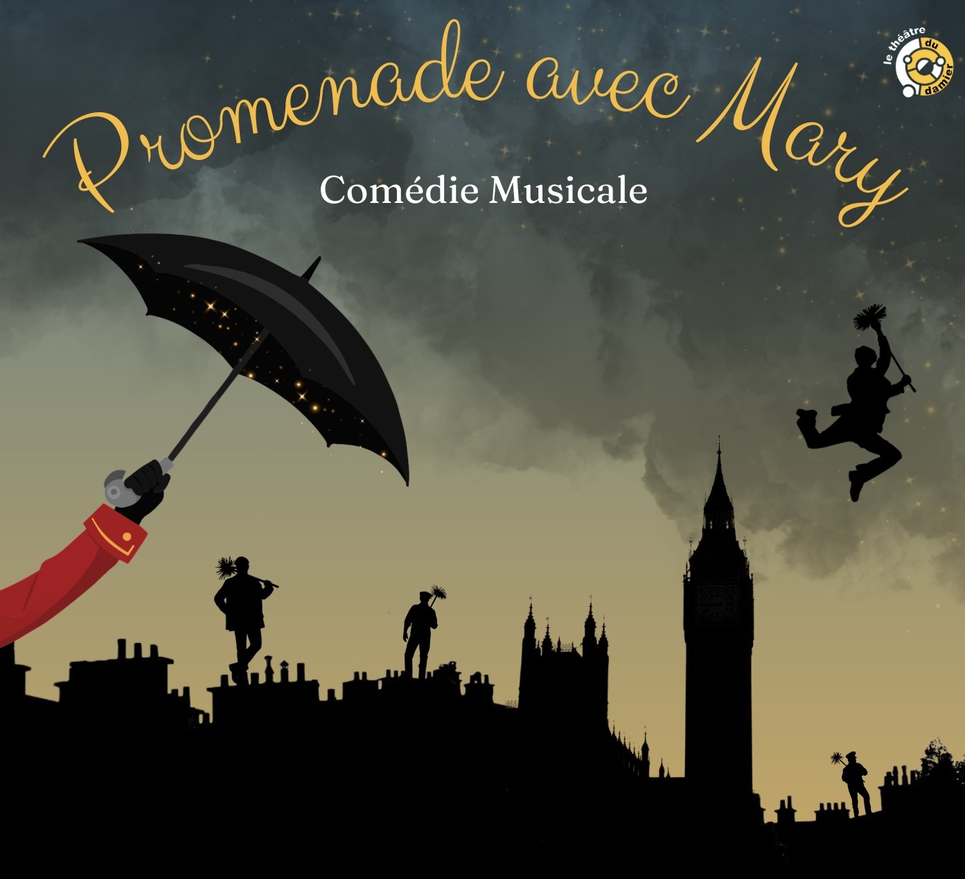 Comédie musicale "Promenade avec Mary" par la troupe Le Théâtre du Damier — visuel événement