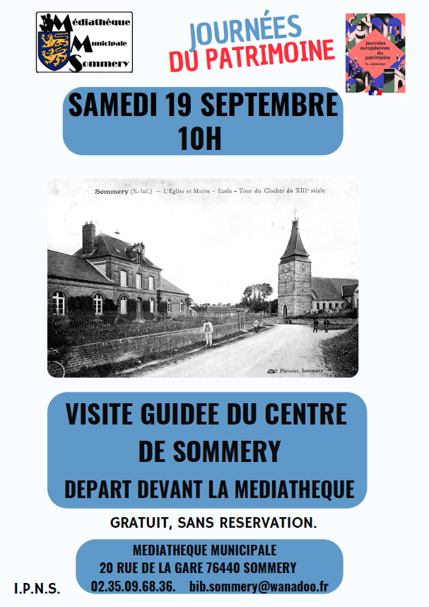 Visite guidée du centre de Sommery