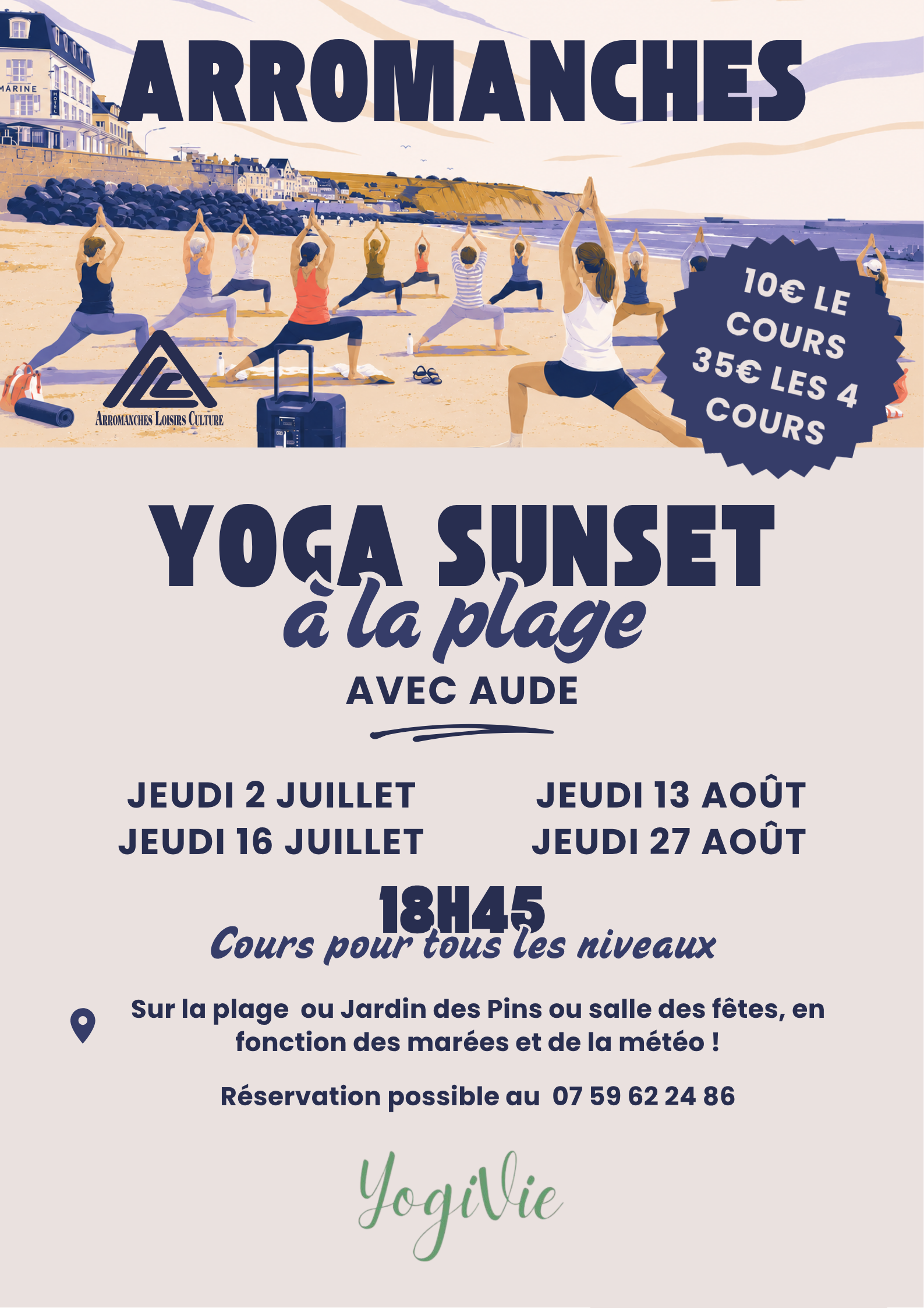 Yoga Sunset à la plage