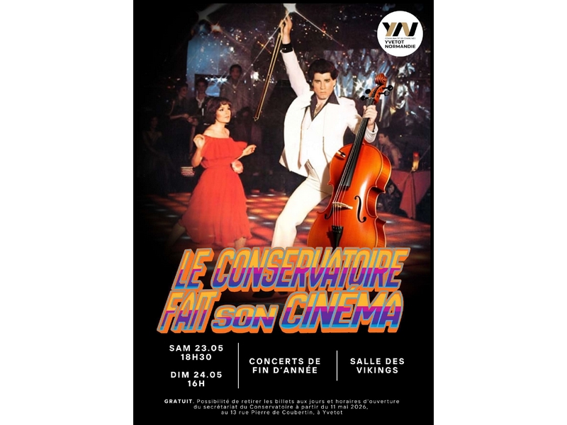 Le Conservatoire fait son cinéma - Spectacle de fin d’année du Conservatoire de Musique Intercommunal