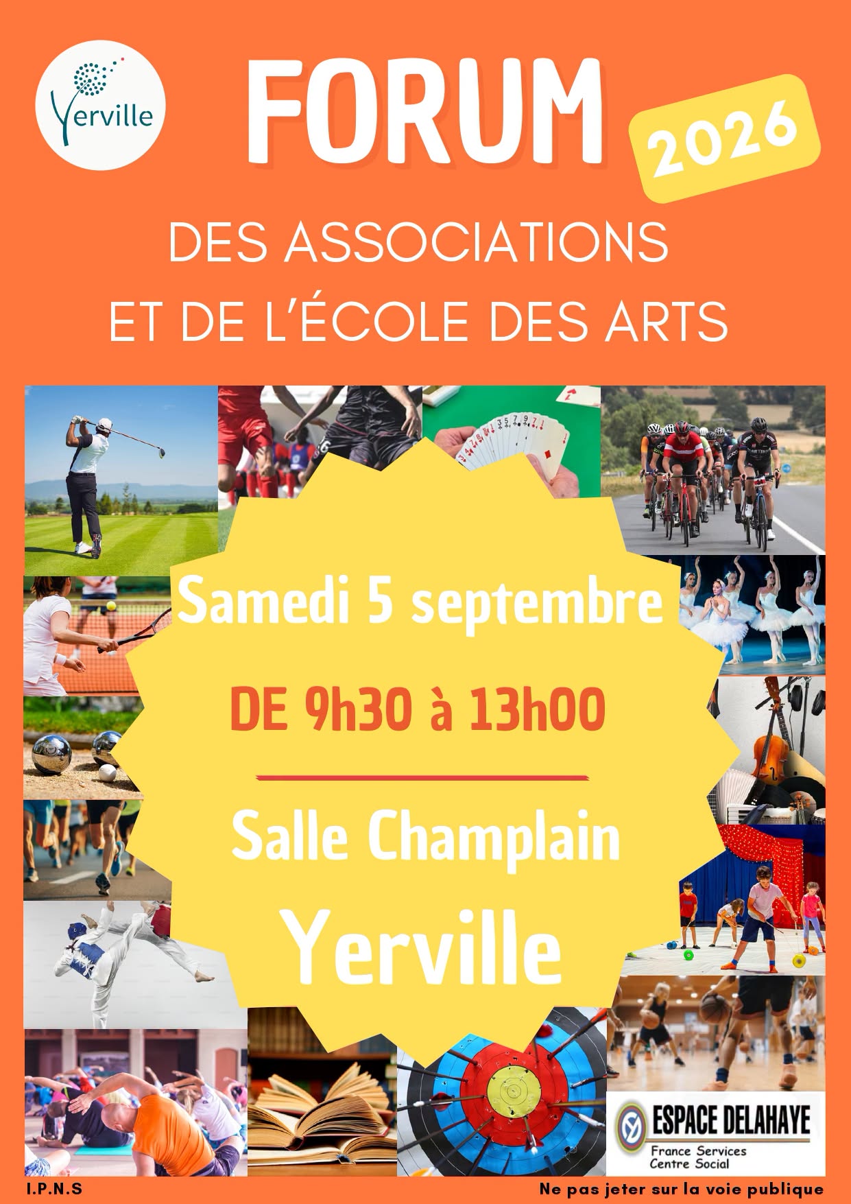 Forum des associations et de l’École des Arts 2026 à Yerville