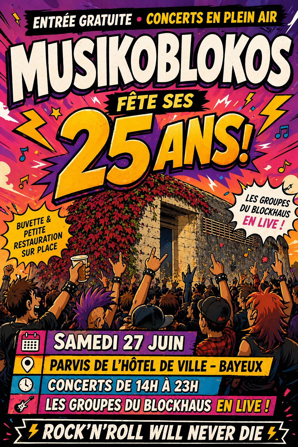 Musikoblokos fête ses 25 ans ! — visuel événement