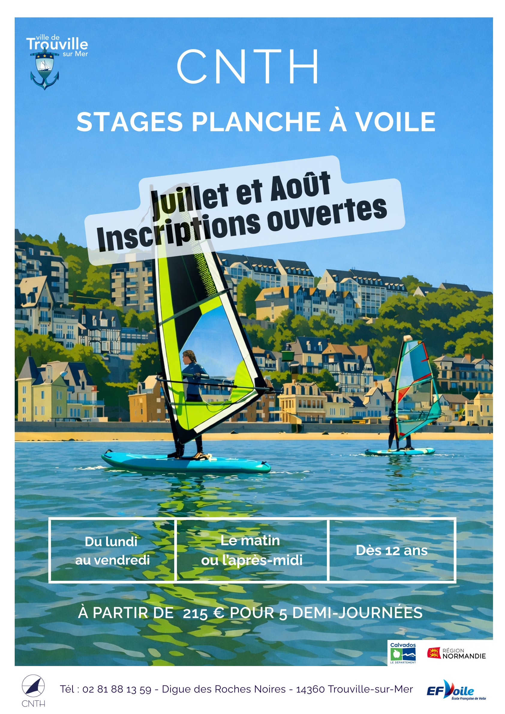 CNTH - Stage planche à voile - dès 12 ans