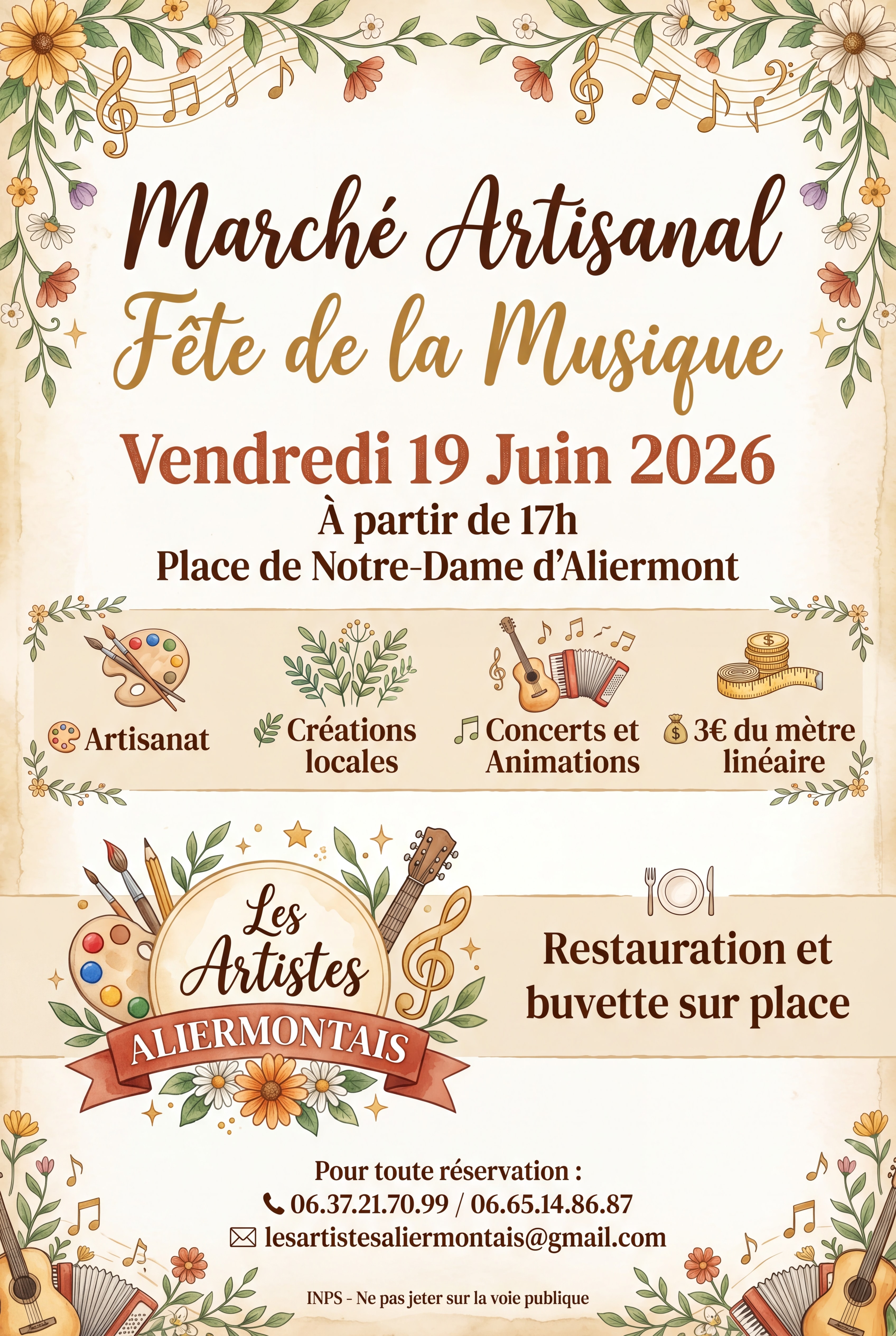 Marché nocturne des artisans aliermontais